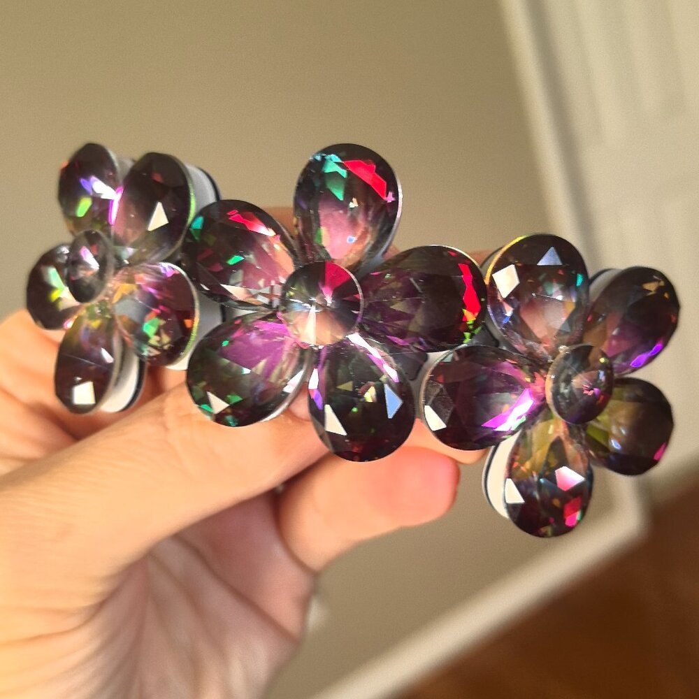 crystal hair clip